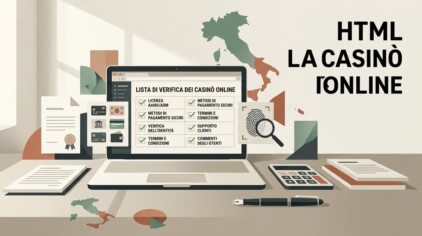 Controlli essenziali su operatore, licenza, pagamenti e verifica del conto in Italia